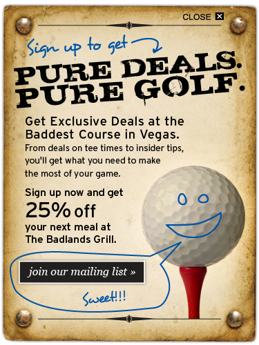 sign up for Badlands' information